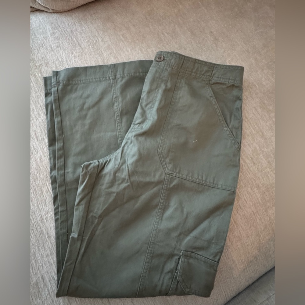 Abercrombie Relaxed Cargo Pants - Olive